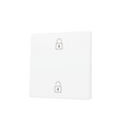 ZS55. Cover for Simple KNX Soft push button 55x55 mm. Tilt up&down - Matt White - Custom. Minimum 100 units per design by Zennio