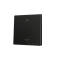 ZS55. Cover for Simple KNX Soft push button 55x55 mm. Tilt up&down - Shutter icon - Anthracite by Zennio