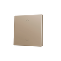 ZS55. Cover for Simple KNX Soft push button 55x55 mm. Tilt up&down - Shutter icon - Champagne by Zennio