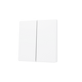 ZS55. Cover for Double KNX Soft push button 55x55 mm. Tilt down - Matt White by Zennio