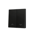 ZS55. Cover for Double KNX Soft push button 55x55 mm. Tilt down - Shutter icon - Anthracite by Zennio