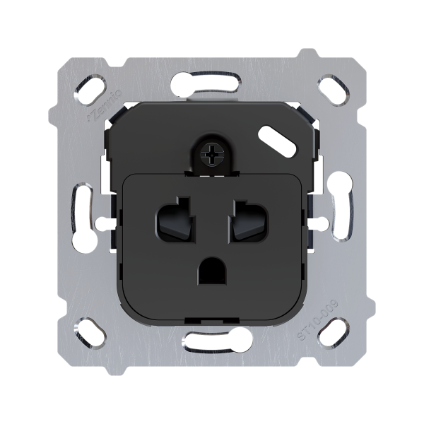 ZS55/ZS70. Euro-American socket insert (without cover) by Zennio