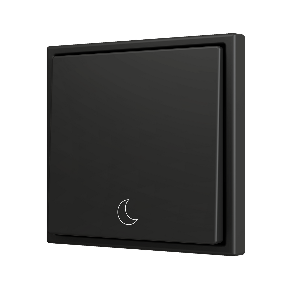 ZS70. Simple Soft push button for 1 binary input 70x70 mm - Anthracite - Custom. Minimum 100 units per design by Zennio