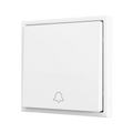 ZS70. Simple Soft push button for 1 binary input 70x70 mm - Doorbell icon - Matt white by Zennio