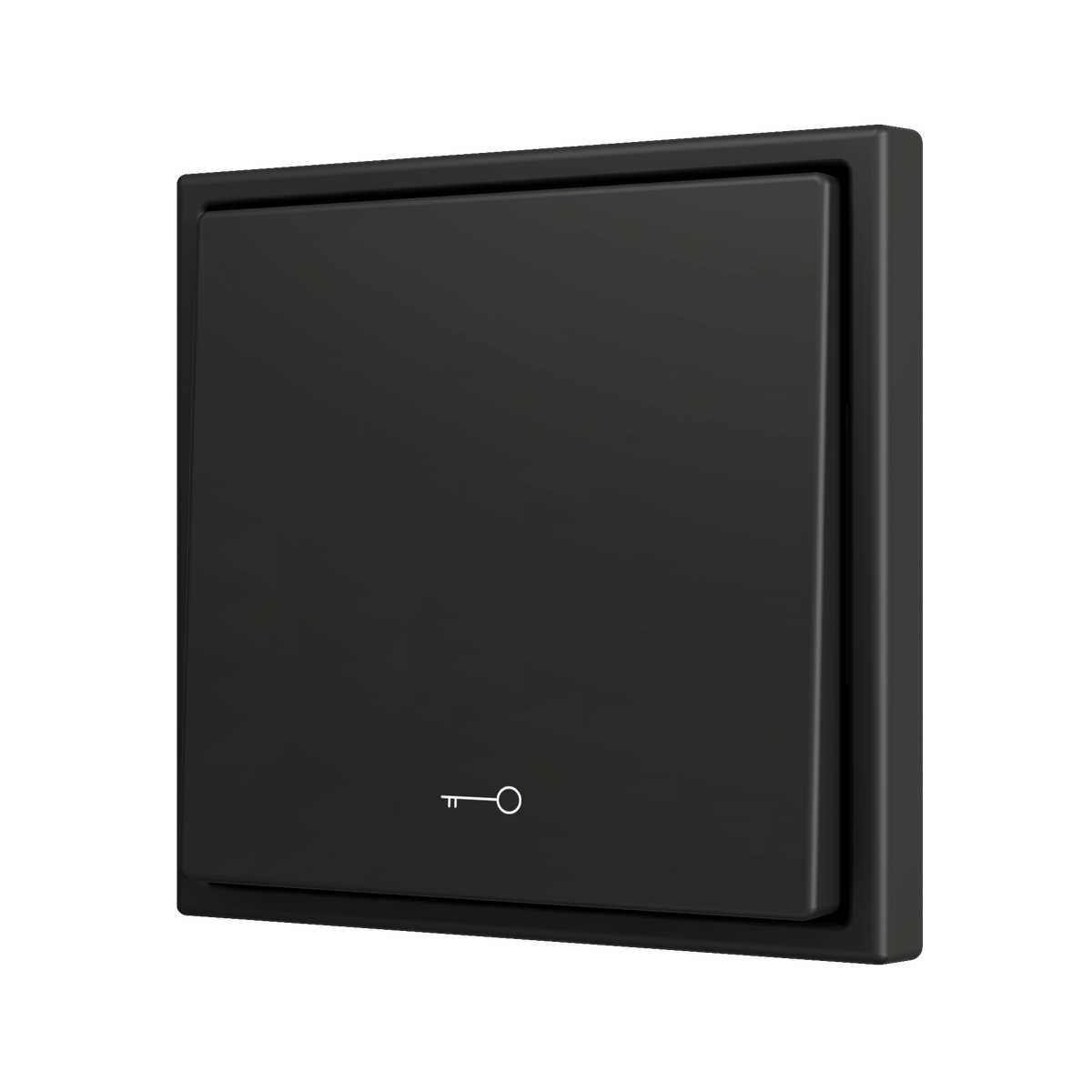 ZS70. Simple Soft push button for 1 binary input 70x70 mm - Key icon - Anthracite by Zennio