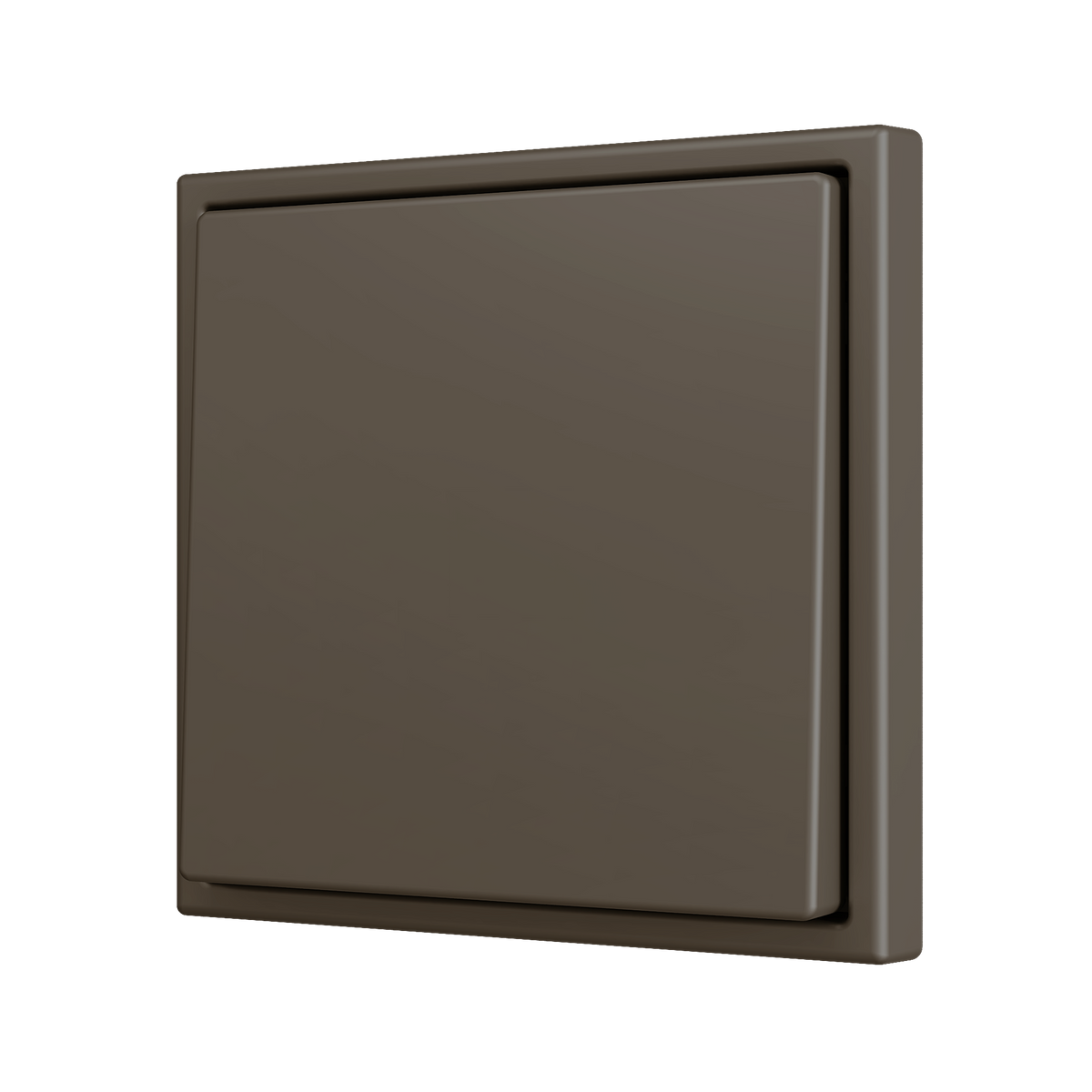 ZS70. Simple Soft push button for 1 binary input 70x70 mm - Mocha by Zennio