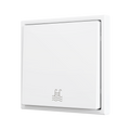ZS70. Simple Soft push button for 1 binary input 70x70 mm - Matt white - Custom. Minimum 100 units per design by Zennio