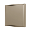 ZS70. Simple Soft push button for 2 binary inputs 70x70 mm - Champagne by Zennio