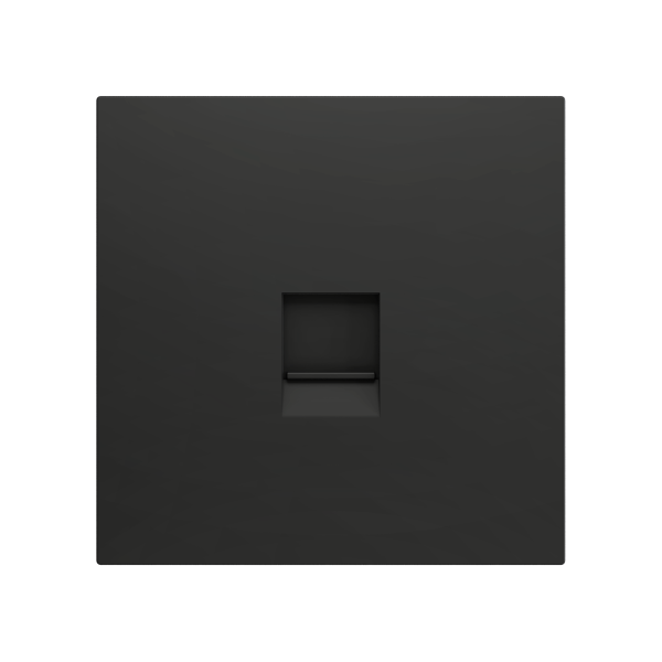 ZS70. Cover plate for RJ45 connector 70x70 mm - 1 insert - Anthracite by Zennio