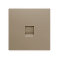 ZS70. Cover plate for RJ45 connector 70x70 mm - 1 insert - Champagne by Zennio