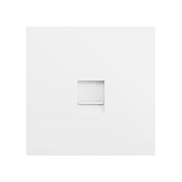 ZS70. Cover plate for RJ45 connector 70x70 mm - 1 insert - Matt white by Zennio