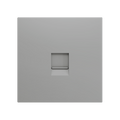ZS70. Cover plate for RJ45 connector 70x70 mm - 1 insert - Silver by Zennio