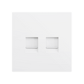 ZS70. Cover plate for RJ45 connector 70x70 mm - 2 inserts - Matt white by Zennio