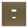 ZS70. Cover plate for double USB C+A charger 70x70 mm - Champagne by Zennio