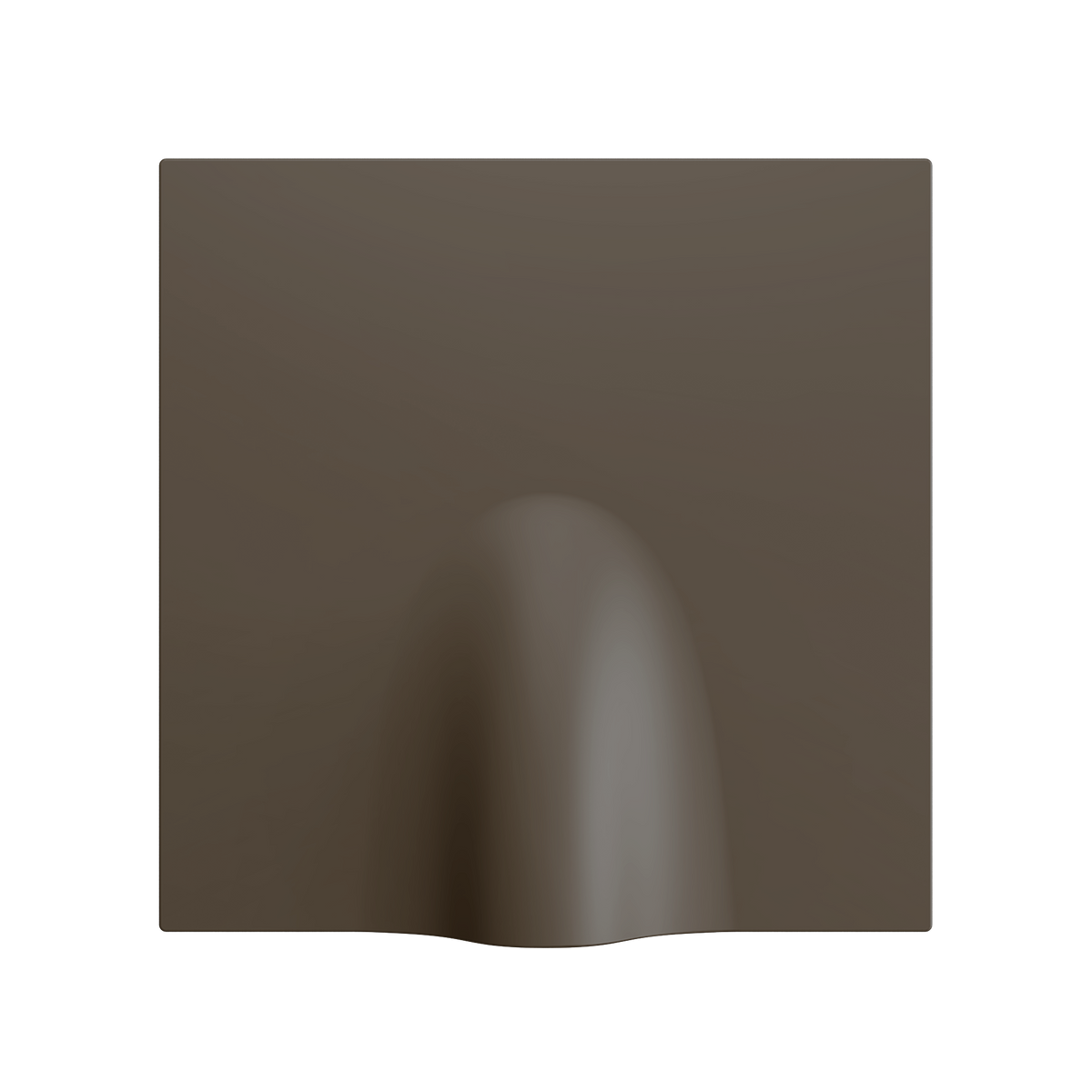 ZS70. Cable outlet cover 70x70 mm - Mocha by Zennio