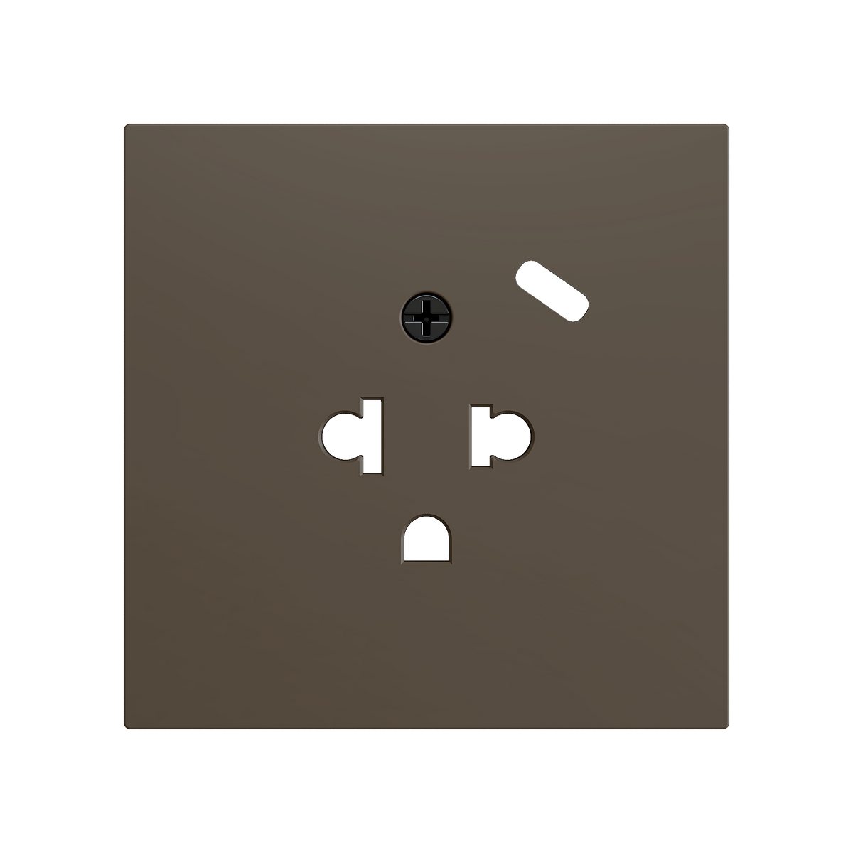 ZS70. Euro-American socket cover with USB C 70x70 mm - Mocha by Zennio