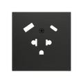 ZS70. Euro-American socket cover with USB C and A 70x70 mm - Anthracite by Zennio