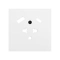 ZS70. Euro-American socket cover with USB C and A 70x70 mm - Matt white by Zennio