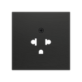 ZS70. Euro-American socket cover 70x70 mm - Anthracite by Zennio