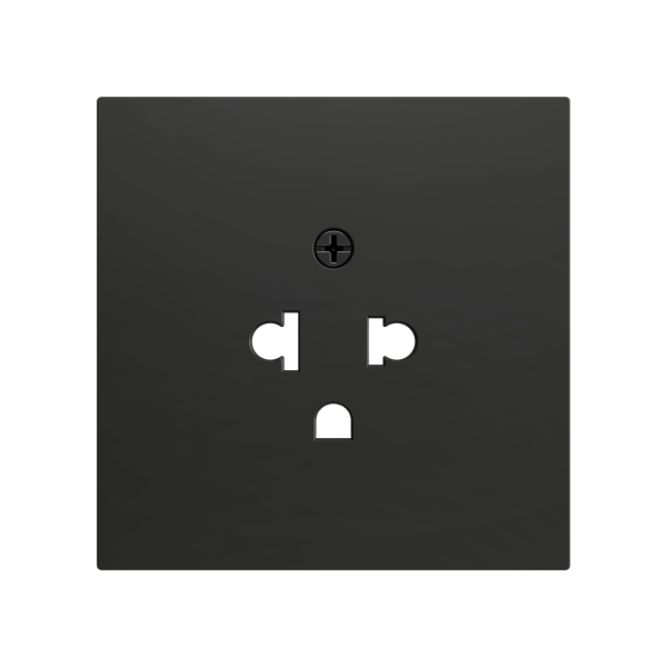 ZS70. Euro-American socket cover 70x70 mm - Anthracite by Zennio