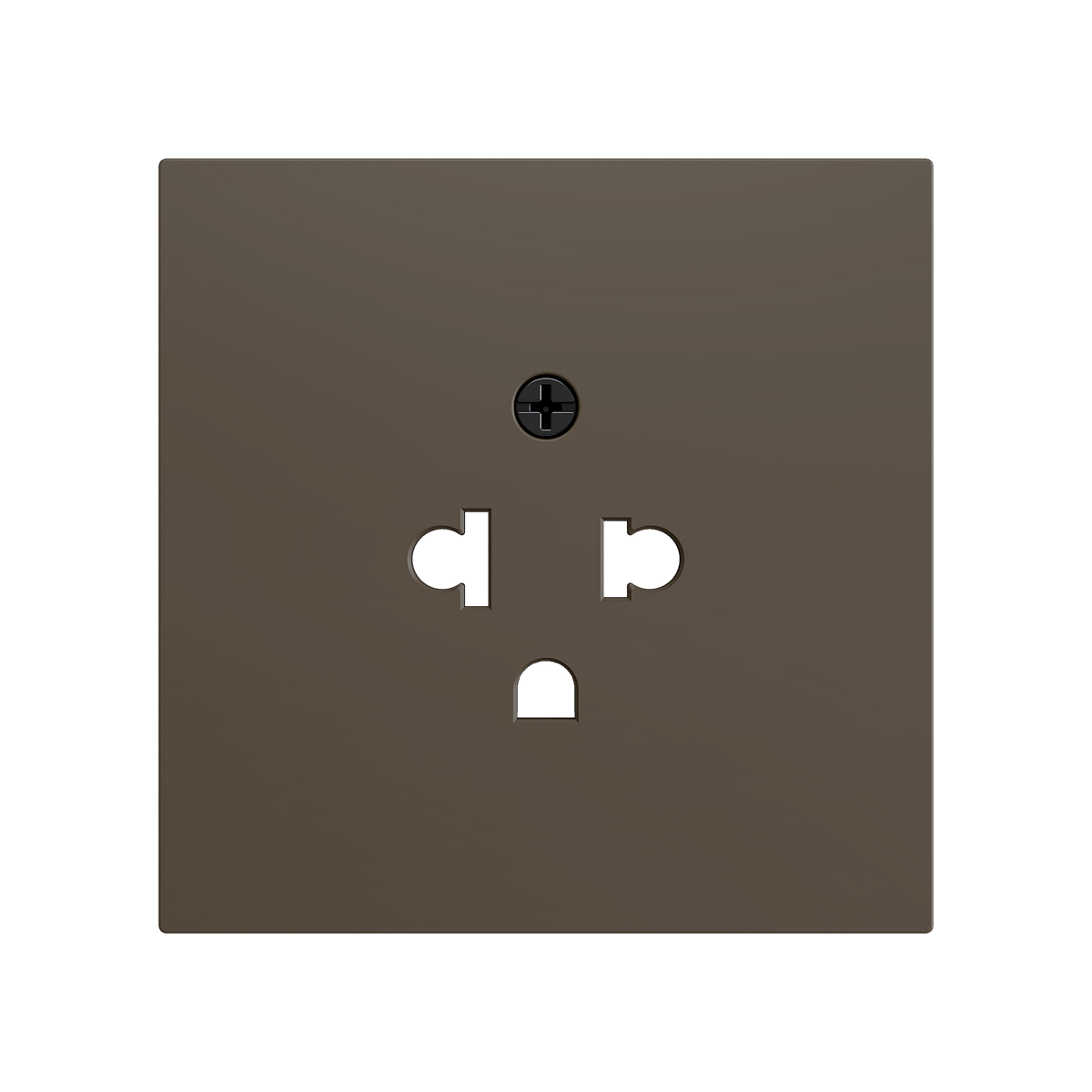 ZS70. Euro-American socket cover 70x70 mm - Mocha by Zennio