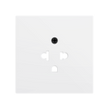 ZS70. Euro-American socket cover 70x70 mm - Matt white by Zennio