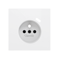 ZS70. French socket cover with USB C 70x70 mm - Matt white by Zennio