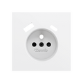 ZS70. French socket cover with USB C and A 70x70 mm - Matt white by Zennio