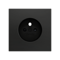 ZS70. French screwless socket cover 70x70 mm - Anthracite by Zennio