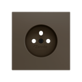 ZS70. French screwless socket cover 70x70 mm - Mocha by Zennio