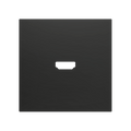 ZS70. Cover for HDMI insert 70x70 mm - Anthracite by Zennio
