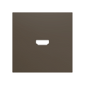 ZS70. Cover for HDMI insert 70x70 mm - Mocha by Zennio