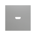 ZS70. Cover for HDMI insert 70x70 mm - Silver by Zennio