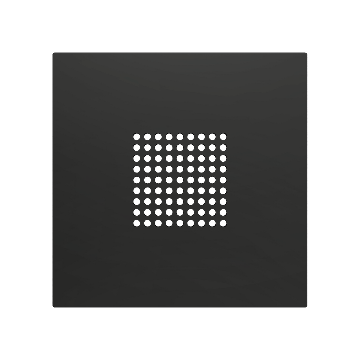 ZS70. RingBOX - KNX Doorbell cover 70x70 mm - Anthracite by Zennio