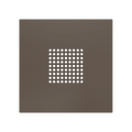 ZS70. RingBOX - KNX Doorbell cover 70x70 mm - Mocha by Zennio