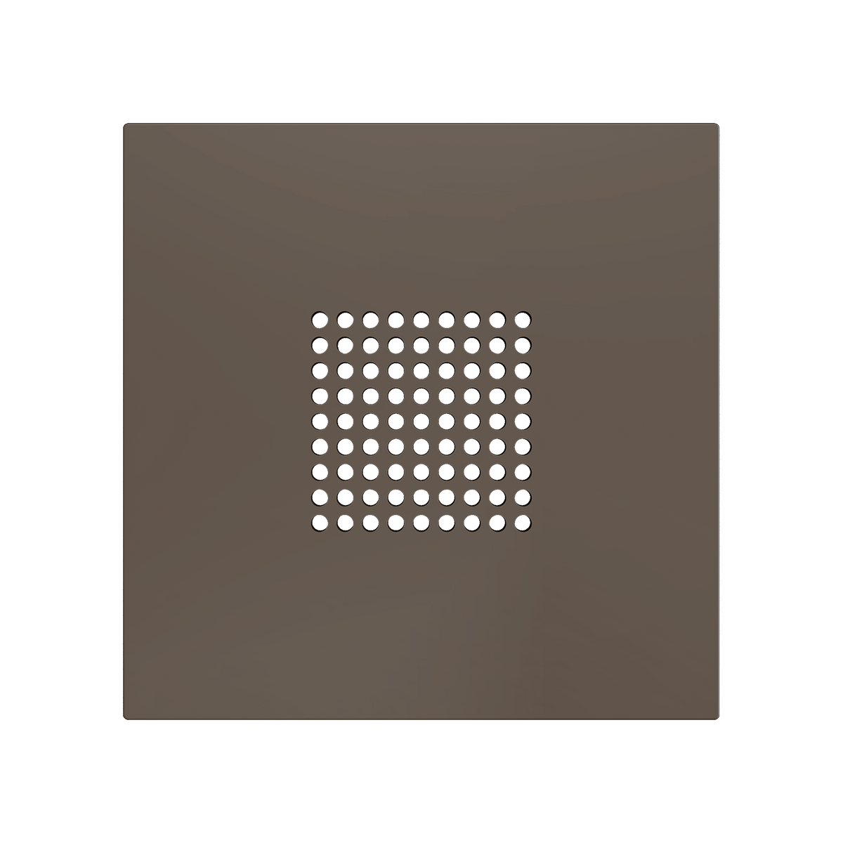 ZS70. RingBOX - KNX Doorbell cover 70x70 mm - Mocha by Zennio