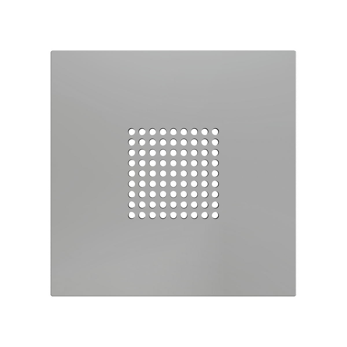 ZS70. RingBOX - KNX Doorbell cover 70x70 mm - Silver by Zennio