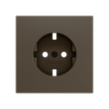 ZS70. Schuko screwless socket cover 70x70 mm - Mocha by Zennio
