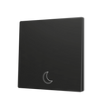 ZS70. Cover for Simple KNX Soft push button 70x70 mm. Tilt down - Anthracite - Custom. Minimum 100 units per design by Zennio