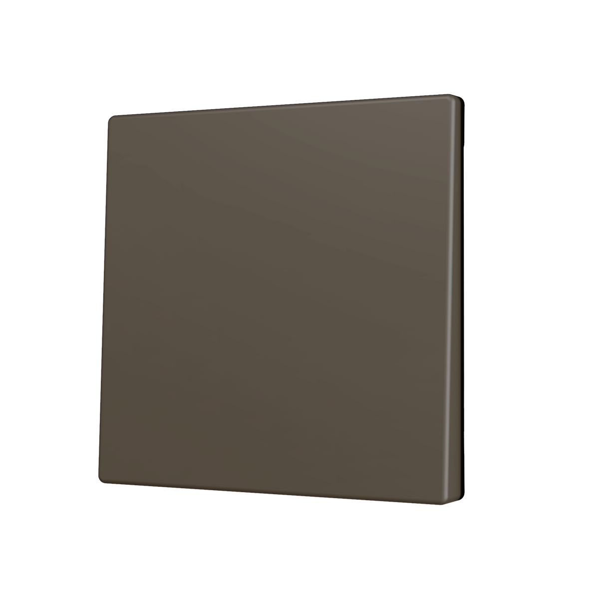 ZS70. Cover for Simple KNX Soft push button 70x70 mm. Tilt down - Mocha by Zennio