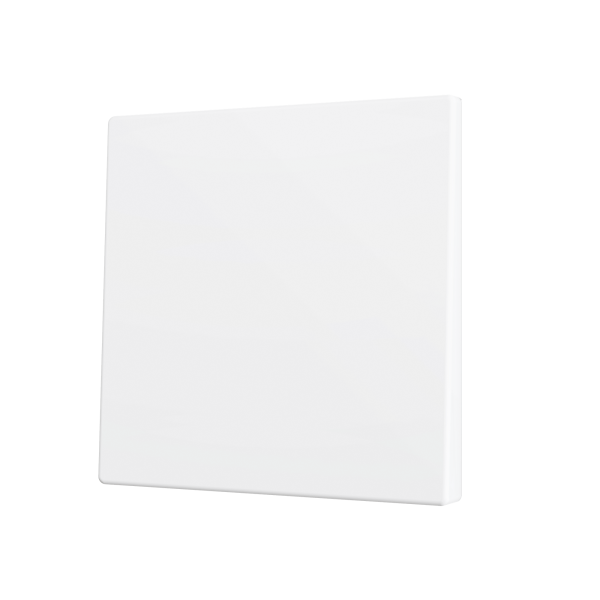 ZS70. Cover for Simple KNX Soft push button 70x70 mm. Tilt down - Matt White by Zennio