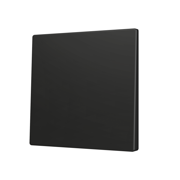 ZS70. Cover for Simple KNX Soft push button 70x70 mm. Tilt up&down - Anthracite by Zennio