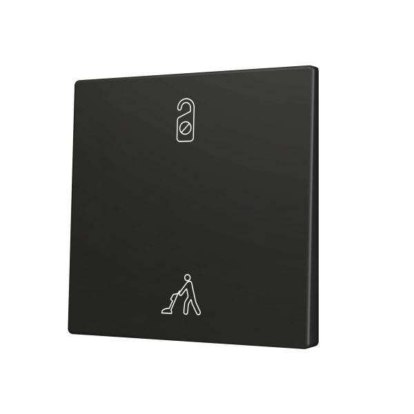 ZS70. Cover for Simple KNX Soft push button 70x70 mm. Tilt up&down - Anthracite - Custom. Minimum 100 units per design by Zennio