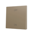 ZS70. Cover for Simple KNX Soft push button 70x70 mm. Tilt up&down - Champagne - Custom. Minimum 100 units per design by Zennio