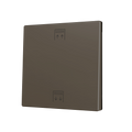 ZS70. Cover for Simple KNX Soft push button 70x70 mm. Tilt up&down - Mocha - Custom. Minimum 100 units per design by Zennio