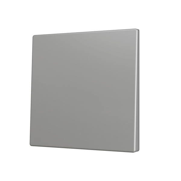 ZS70. Cover for Simple KNX Soft push button 70x70 mm. Tilt up&down - Silver by Zennio