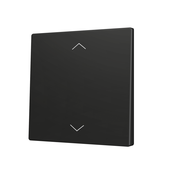ZS70. Cover for Simple KNX Soft push button 70x70 mm. Tilt up&down - Shutter icon - Anthracite by Zennio