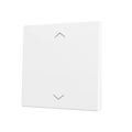ZS70. Cover for Simple KNX Soft push button 70x70 mm. Tilt up&down - Shutter icon - Matt White by Zennio