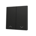 ZS70. Cover for Double KNX Soft push button 70x70 mm. Tilt down - Shutter icon - Anthracite by Zennio
