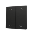 ZS70. Cover for Double KNX Soft push button 70x70 mm. Tilt up&down - Shutter icon - Anthracite by Zennio